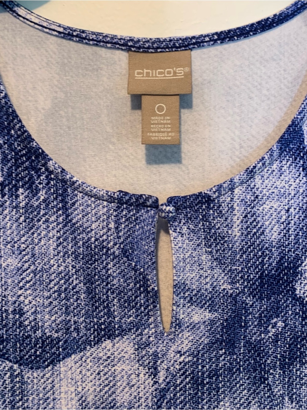 New Chico’s Tropical Beachy Maxi Dress Blue Chico’s 0 - Picture 5 of 7